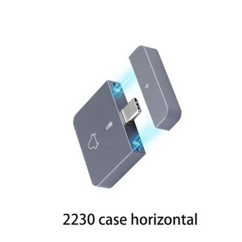 NVME 외장케이스 M.2 NVMe 2230 SSD 인클로저 USB C 어댑터 M2 SN740 SN530 520 PM991a BG4 BC711 용 외장 케이스 박스 10Gbps U, 2230 NVMe Enclosure