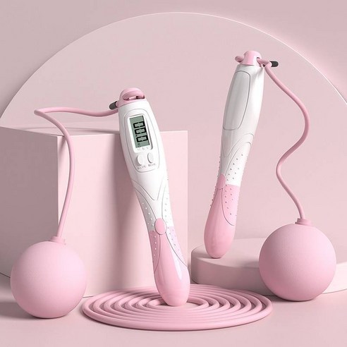 YAPOGI 노라인 줄넘기 헬스 운동용품 카운터 조절 가능 줄넘기, 하나, 색깔8