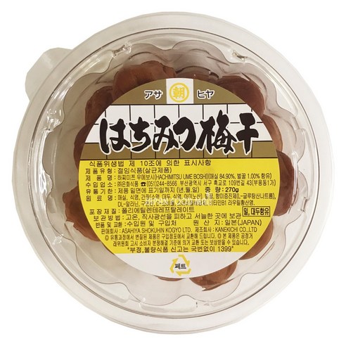 하찌미쯔 꿀 우메보시 270g, 1개