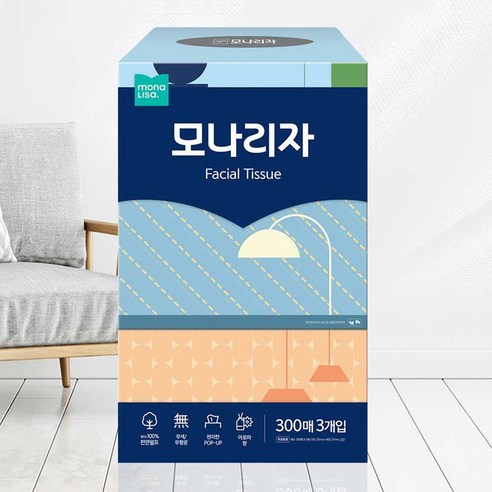 모나리자 2겹 펄프 미용티슈 300매 – 21개 세트 모나리자각티슈 모나리자 2겹 펄프 미용티슈 300매 – 21개 세트 모나리자각티슈