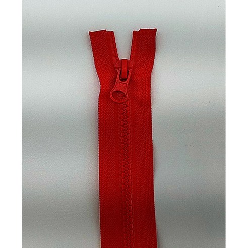 24인치 60cm 5호 비슬론 점퍼지퍼, 1세트, 빨강색