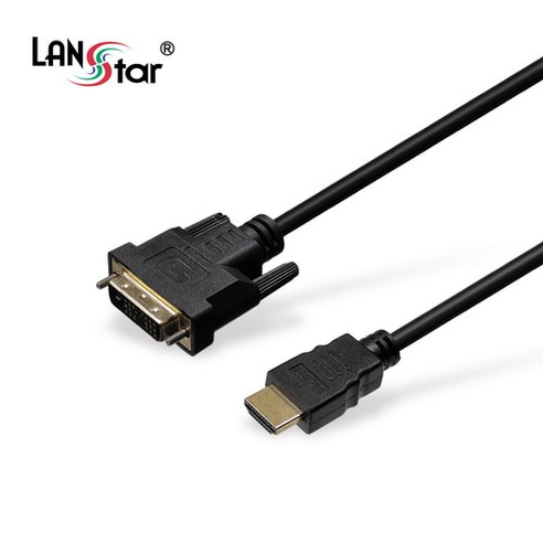 DVI 싱글 to HDMI 1m 변환 케이블 LS-DVI19M-HDMI-1M, 1개