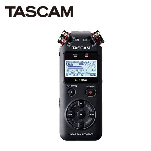타스캠 TASCAM DR-05X 1인방송 스튜디오 녹음 휴대용 보이스 레코더