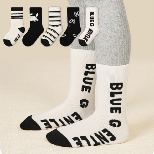 사랑스러운 디자인과 편안함, 어반바스켓 강아지 양말 세트로 아이의 발걸음을 특별하게!