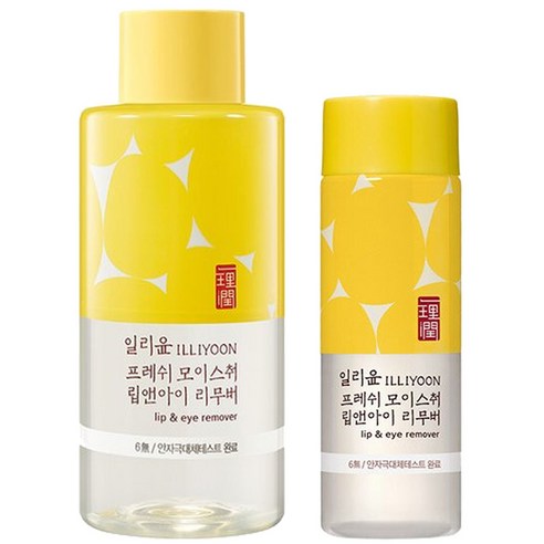 아모레 일리윤 프레쉬 모이스춰 립앤아이 리무버 300ml +100ml+구디즈마스크3매증정, 신형x1세트