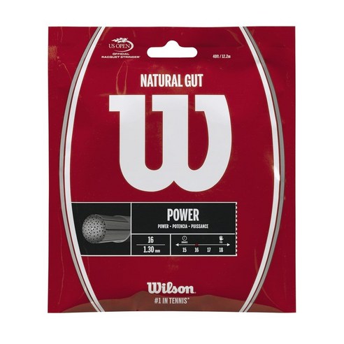 Wilson NATURAL GUT 16 16) 1.30mm WRZ999800 (윌슨) 테니스 스트링 가트 단장 금 긴 케이