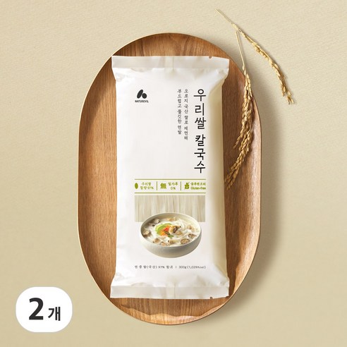 네이처빌 우리쌀칼국수, 300g, 2개 - 쌀국수 | 쿠팡