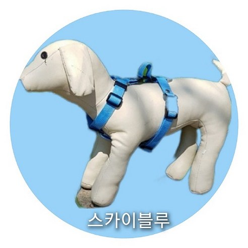 케어 강아지 관절 슬개골 보호 앞섬방지 하네스, 스카이블루, 1개