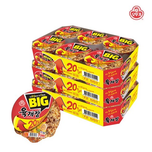 오뚜기 육개장 컵 104g, 18개