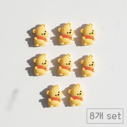 84x84 인테리어 냉장고 자석 마그넷, 옐로우곰돌이8p