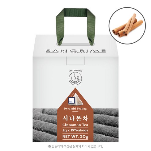 산그리메 시나몬차 15티백 삼각티백차 선물용패키지, 1개, 15개입, 2g