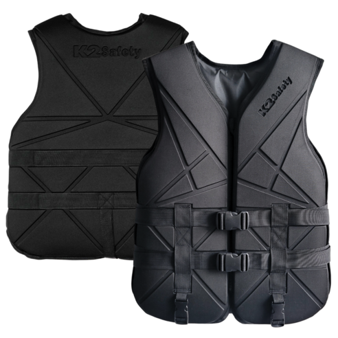 K2 Safety 구명조끼 성인 네오프렌, 블랙