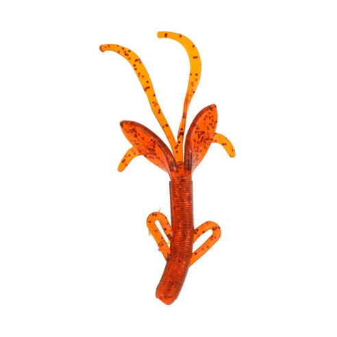 소프트 웜 시뮬레이션 미끼 낚시 미끼, 7cm, 레드, 실리콘