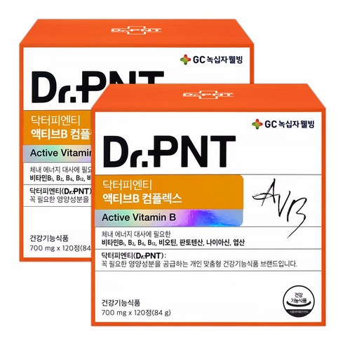 닥터피엔티 액티브B 컴플렉스 120정(2개월), 2개, 120정
