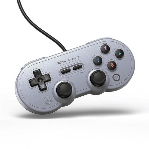 8Bitdo SN30 스위치 & 윈도우 라즈베리 파이용 프로 USB 게임패드 그레이 에디션 379535, Gray Edition