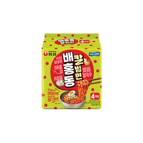 배홍동 칼빔면 128g, 4개