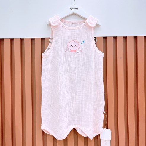 무형광 거즈 수면 조끼로 아기 꿀잠 완성!