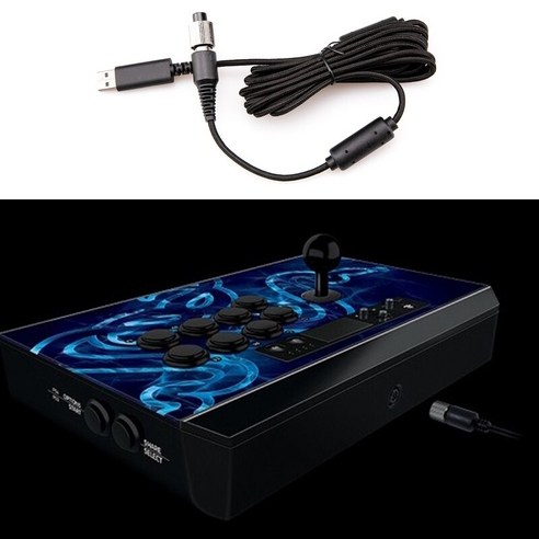 Razer Panthera Evo 아케이드 스틱용 교체 USB 케이블 꼰 와이어 연결