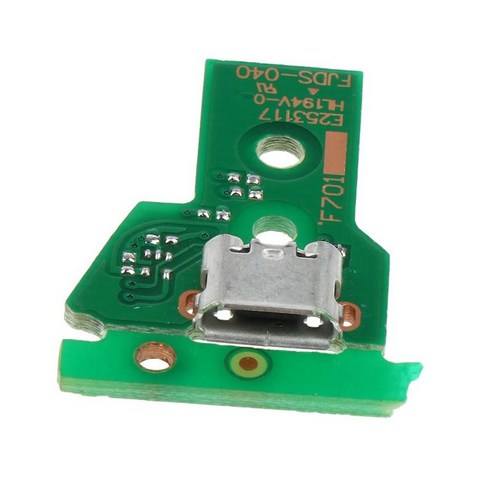 JDS-040용 USB 충전 포트 소켓 회로 기판 12Pin 수리, 25x18x1mm, 녹색, 합금
