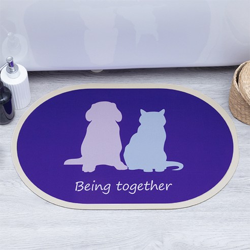 어뮤즈하우스 굿세잉 빨아쓰는 규조토 발매트 40*60cm, Being together