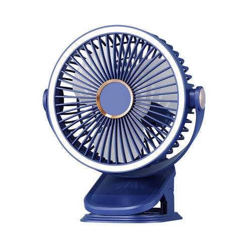 시온우주 휴대용 LED 저소음 무선 탁상용 클립 선풍기 캠핑 다기능 선풍기