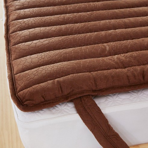 마미품 백금나노 온수매트 더블 킹 침대용 할인, 브라운색, 자동전원차단, 세탁 가능, 방수