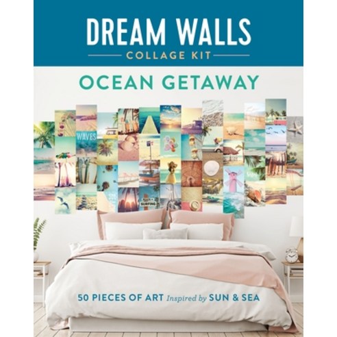 Dream Walls Collage Kit: Ocean Getaway: 50 Pieces of Art Inspired by Sun and Sea Paperback, Castle Point Books