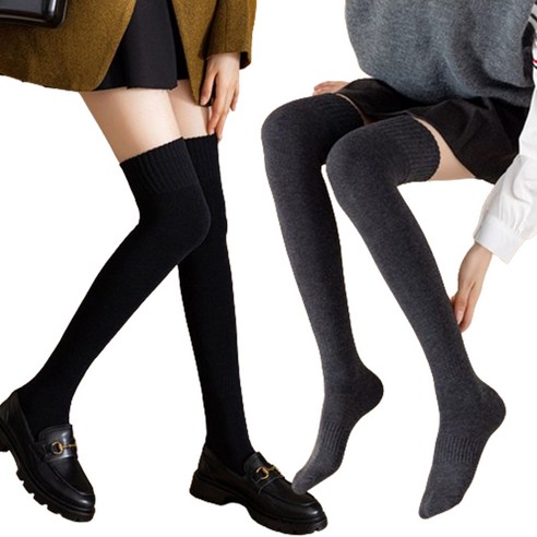 주디앤 부들 두꺼운 니삭스 2켤레