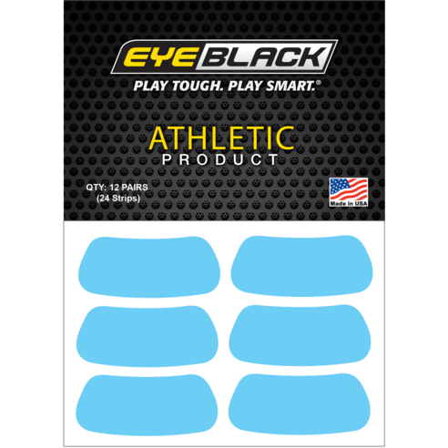 EYEBLACK 베이비블루 컬러 아이블랙 12 pair (24개) 아이패치 스티커, 베이비블루(하늘색), 1개
