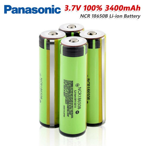 파나소닉 18650 배터리 3400mAh 고용량 1000회이상 사용가능, 1개, 1개