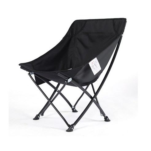 케빈 야외 접의자 낚시 캠핑 휴대용입니다, 37x37x73, 달의자 블랙