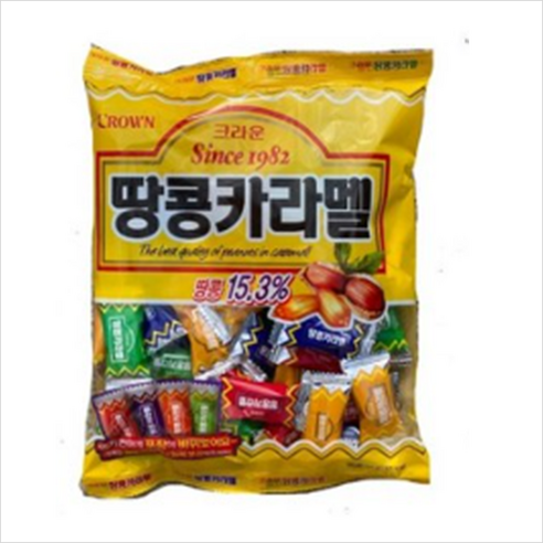 크라운 땅콩카라멜 324g, 3개