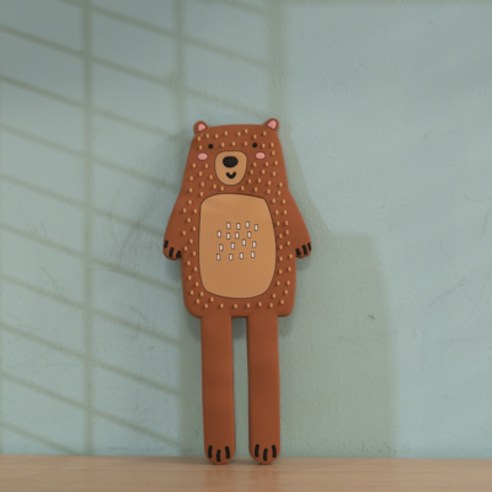 만화 창조적 인 냉장고 자석 후크 3d 성격 자석 자석 자석 열쇠 고리, 곰, 중간