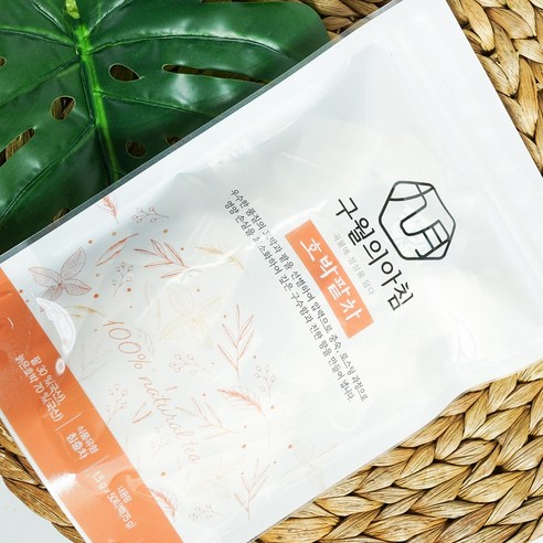 국산 쪄서볶은 호박팥차 삼각티백으로 붓기 없이 가볍게!