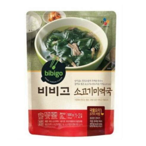 비비고 미역국, 500g, 6개