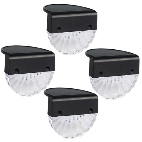 Ursmart 4pcs 태양열 정원 야외 램프, A, ABS 플라스틱