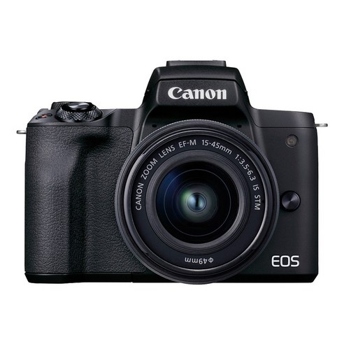 캐논 EOS M50 Mark II 15-45mm 128G패키지 미러리스카메라, 캐논 M50 Mark2+15-45mm (블랙)