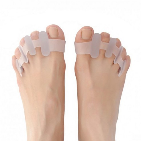 해봄 발이편한 실리콘 발가락링, 4세트
