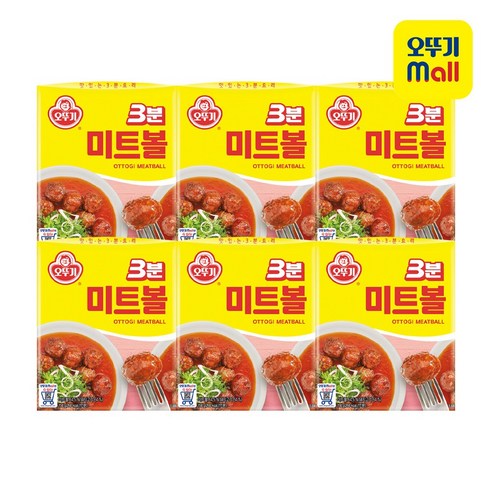 오뚜기 3분 미트볼, 150g, 6개