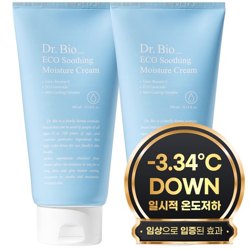 닥터바이오 에코 수딩 수분크림, 300ml, 2개