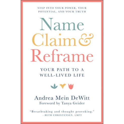 (영문도서) Name Claim & Reframe: Your Path to a Well-Lived Life Paperback, Hatherleigh Press, English, 9781578269587