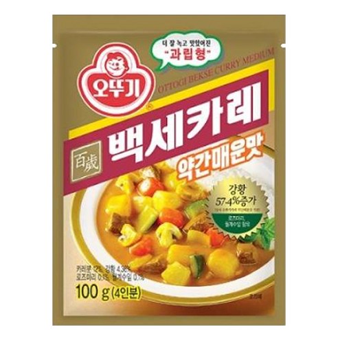 오뚜기 백세카레 약간매운맛 100g 1개