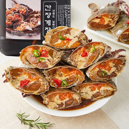 (100% 국산 암꽃게) 연평도 알배기 간장게장, 2개, 2kg