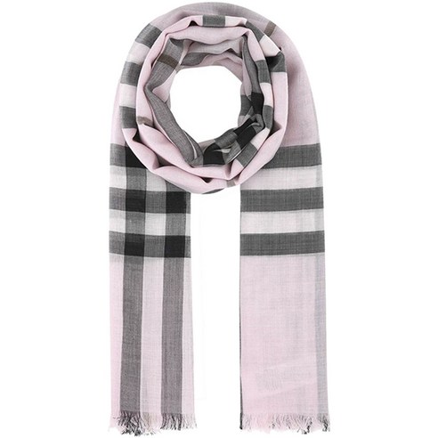 시간을 초월하는 우아함: 버버리 라이트웨이트 체크 울 스카프 버버리머플러