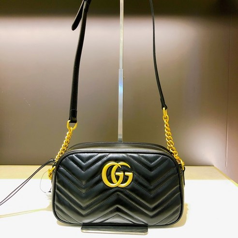 구찌 마몬트 마틀라세 크로스백-블랙 447632 DTD1T 1000