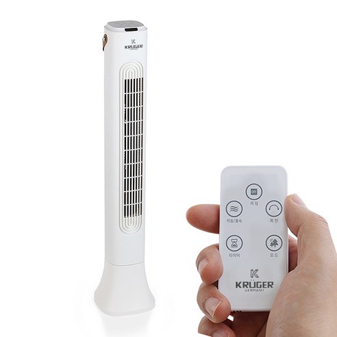 날개 없는 선풍기의 혁명: EUR0 리모컨 슬림형 타워팬