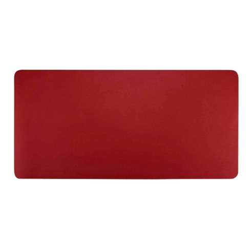 Retemporel 빨간색 미끄럼 방지 가죽 책상 패드 보호 커버 마우스 패드 방수 쓰기 사무실 및 가정에 적합, PU