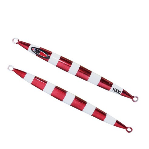 남유 철판 미끼 바다낚시 야광로 아선 미끼 100g 150g 200g 300g 400g, 레드 야광 스트라이프, 250 그램