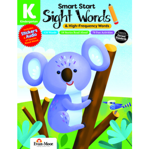(영문도서) Smart Start: Sight Words Grade K Paperback, Evan-Moor Educational Publi..., English, 9781645140870