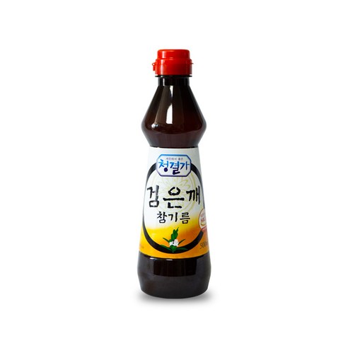 저온압착 껍질제거 검은깨로 만든 검은깨 참기름 500ml, 1병 흑임자기름 저온압착 껍질제거 검은깨로 만든 검은깨 참기름 500ml, 1병 흑임자기름